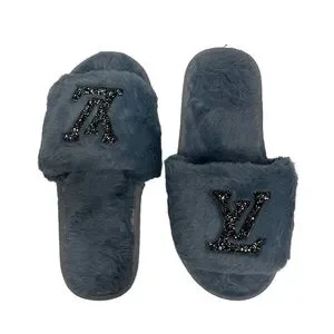 Shoes New Handmade Just For Fun Fashion Faux Fur Shearling Lv